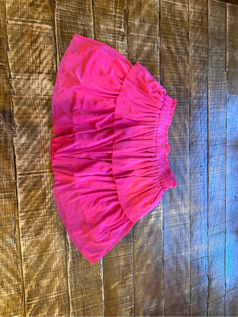 Dillards Hot Pink Tiered Mini Skirt